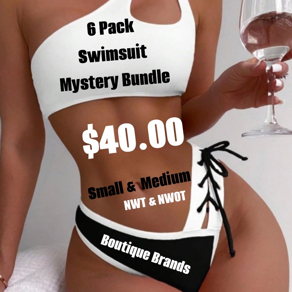 6 Pack Swimsuit Mystery Bundle  $40.00 Size Small & Medium